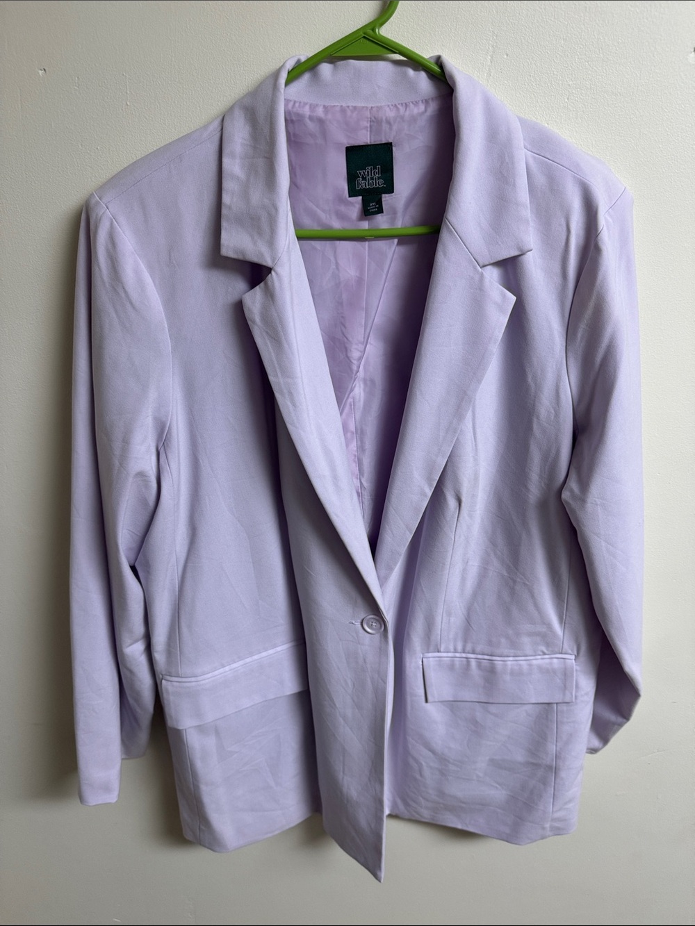 wild fable Lavender Single-Button Blazer